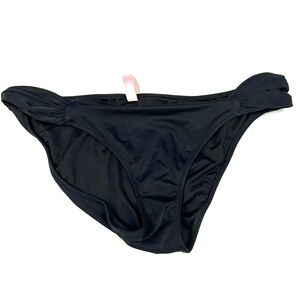 Y2K Victorias Secret Size Medium Knockout Cheeky Bikini Bottoms Black #1787
